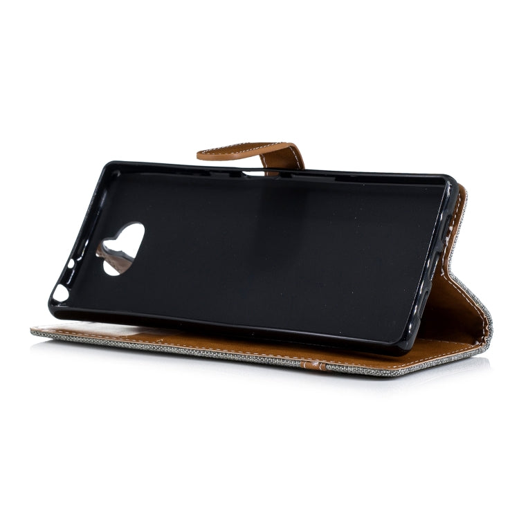Color Matching Denim Texture Leather Case for Sony Xperia 10 / XA3,