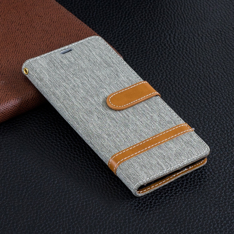 Color Matching Denim Texture Leather Case for Sony Xperia 10 / XA3,