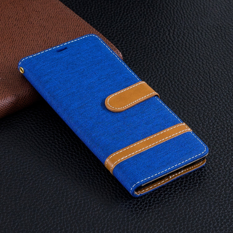 Color Matching Denim Texture Leather Case for Sony Xperia 10 / XA3,