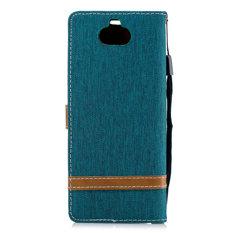 Color Matching Denim Texture Leather Case for Sony Xperia 10 / XA3,