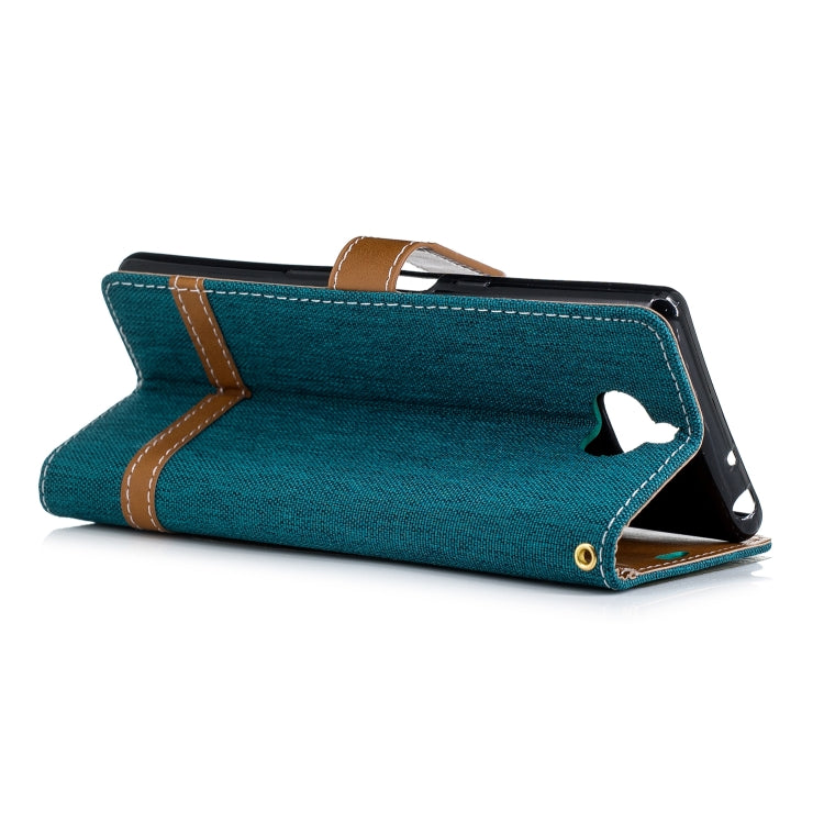 Color Matching Denim Texture Leather Case for Sony Xperia 10 / XA3,