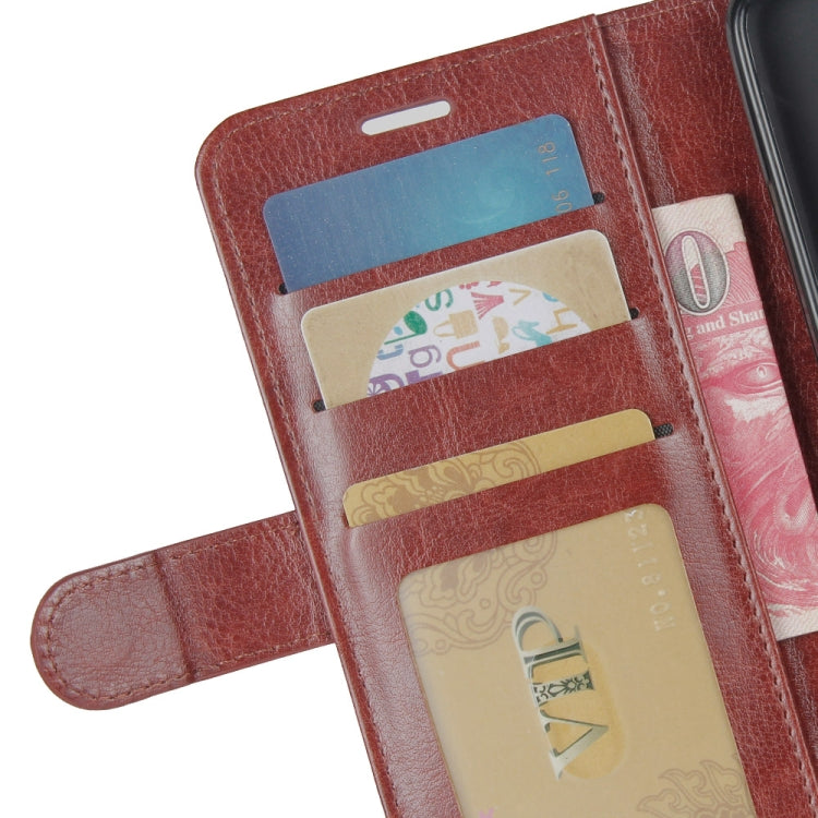 For Sharp senior R64 Texture Single Horizontal Flip Protective Case with Holder & Card Slots & Wallet& Photo Frame