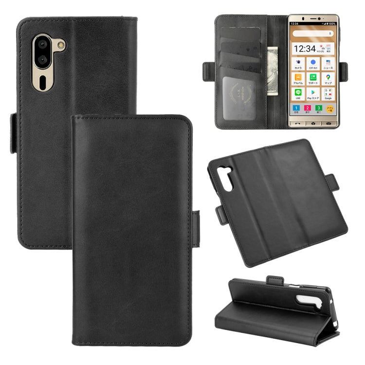 For Sharp senior Dual-side Magnetic Buckle Horizontal Flip Leather Case with Holder & Card Slots & Wallet