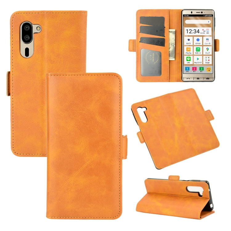 For Sharp senior Dual-side Magnetic Buckle Horizontal Flip Leather Case with Holder & Card Slots & Wallet