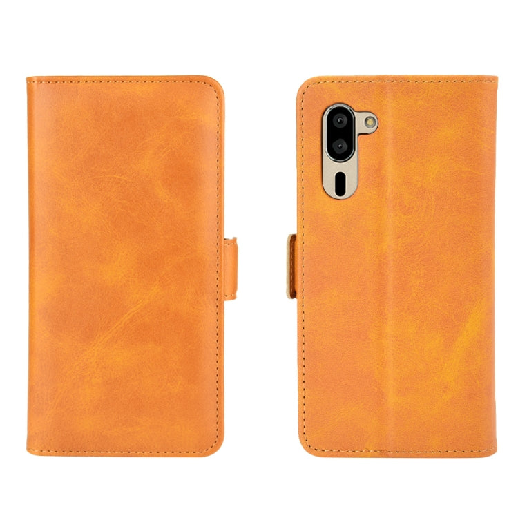 For Sharp senior Dual-side Magnetic Buckle Horizontal Flip Leather Case with Holder & Card Slots & Wallet