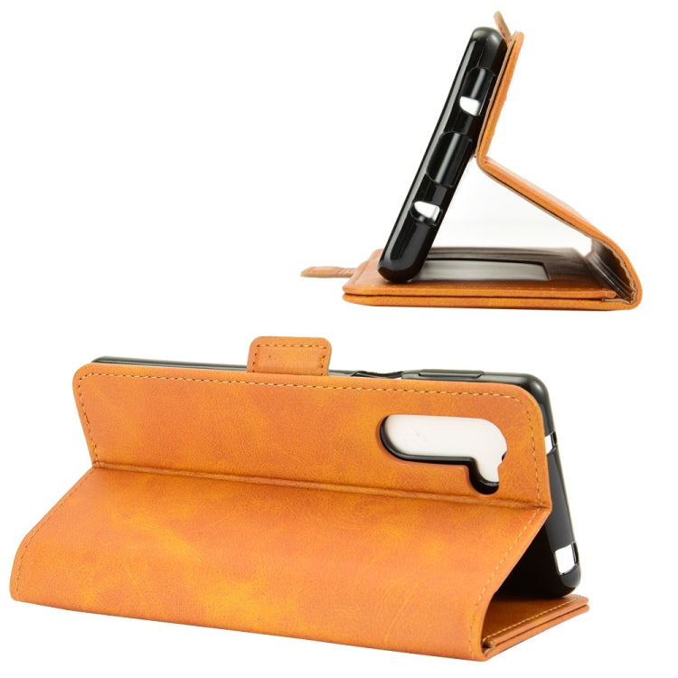 For Sharp senior Dual-side Magnetic Buckle Horizontal Flip Leather Case with Holder & Card Slots & Wallet