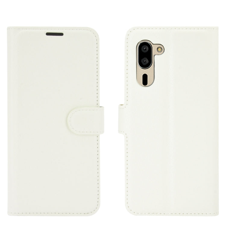 For Sharp senior Litchi Texture Horizontal Flip Protective Case with Holder & Card Slots & Wallet