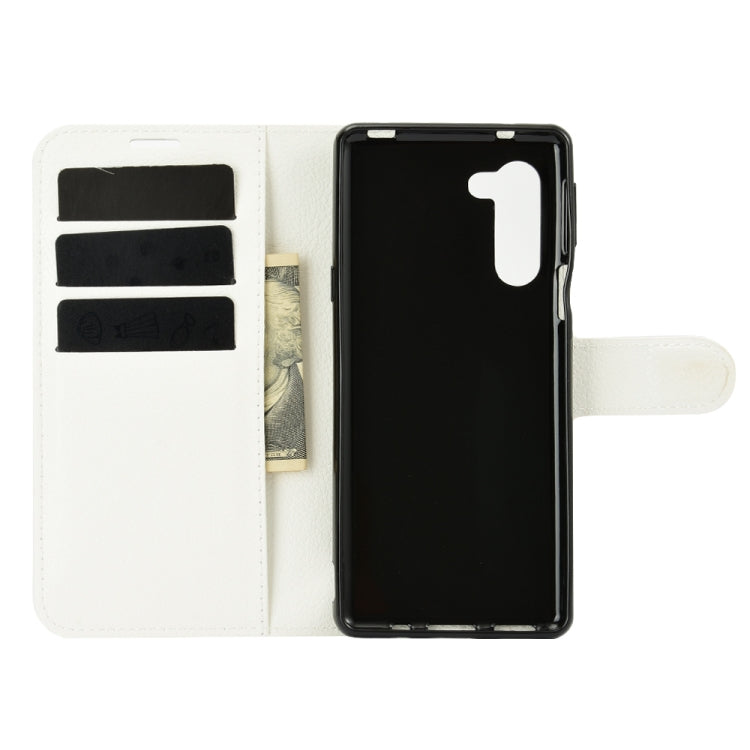 For Sharp senior Litchi Texture Horizontal Flip Protective Case with Holder & Card Slots & Wallet