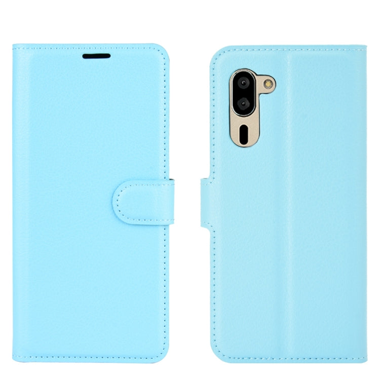 For Sharp senior Litchi Texture Horizontal Flip Protective Case with Holder & Card Slots & Wallet