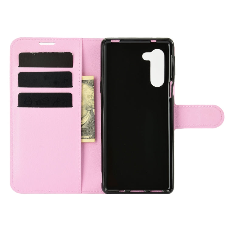 For Sharp senior Litchi Texture Horizontal Flip Protective Case with Holder & Card Slots & Wallet