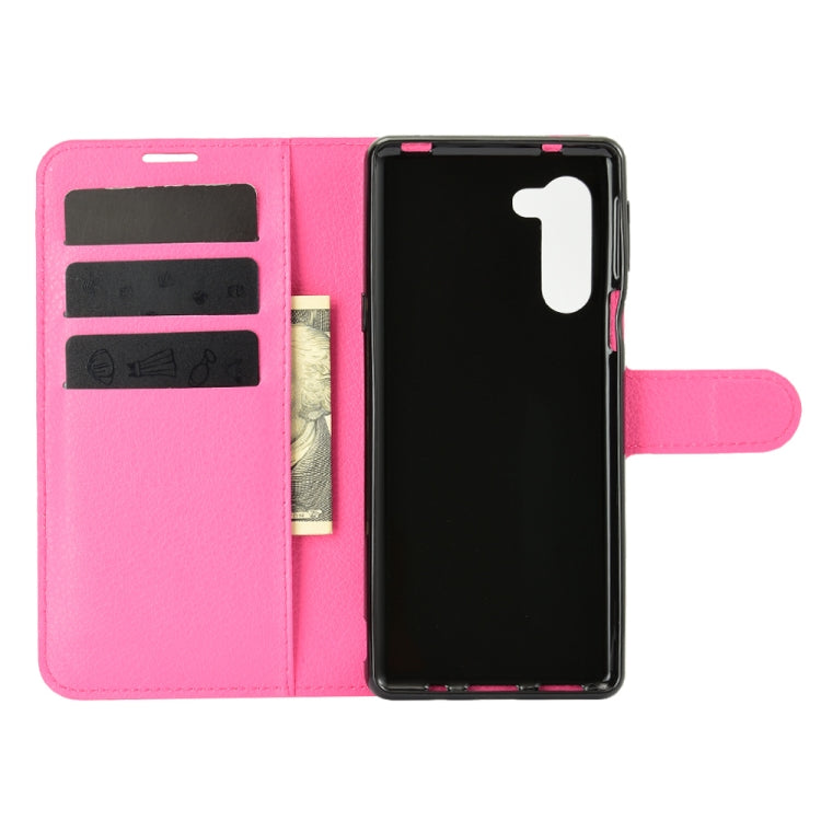 For Sharp senior Litchi Texture Horizontal Flip Protective Case with Holder & Card Slots & Wallet