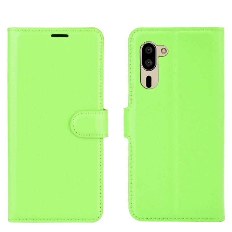 For Sharp senior Litchi Texture Horizontal Flip Protective Case with Holder & Card Slots & Wallet