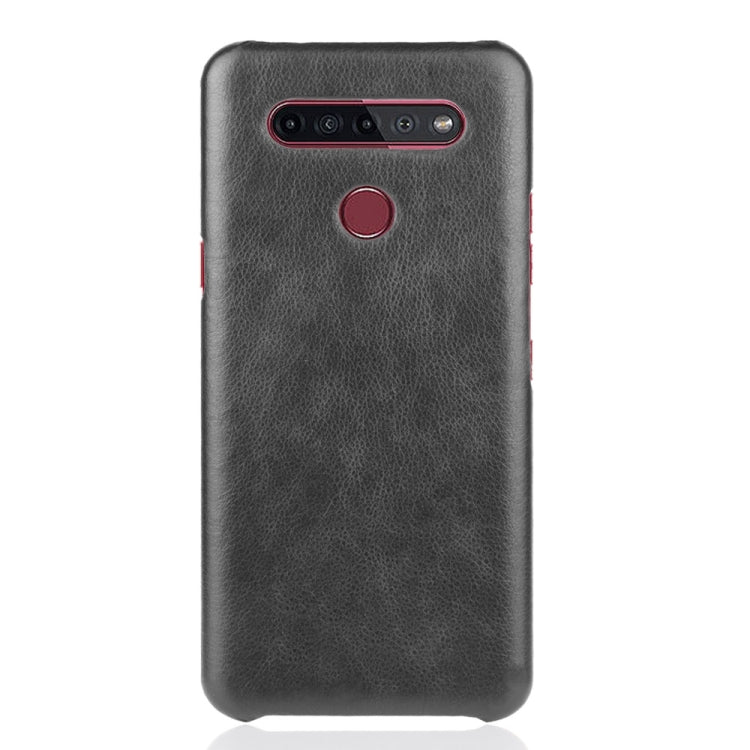 For LG K51S Shockproof Litchi Texture PC + PU Case