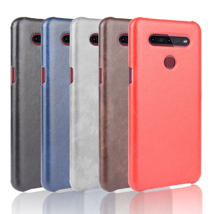 For LG K51S Shockproof Litchi Texture PC + PU Case