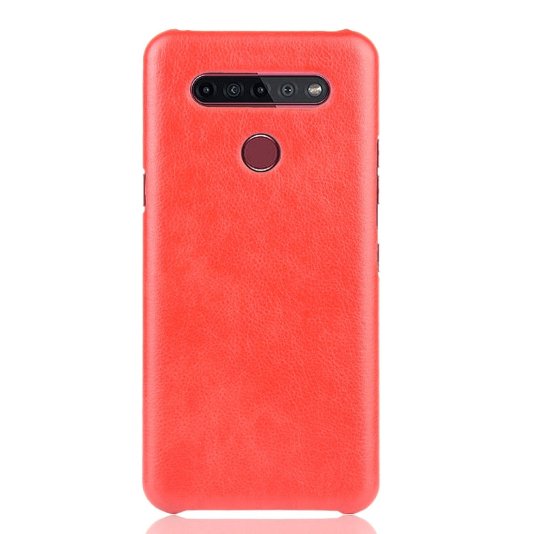 For LG K51S Shockproof Litchi Texture PC + PU Case