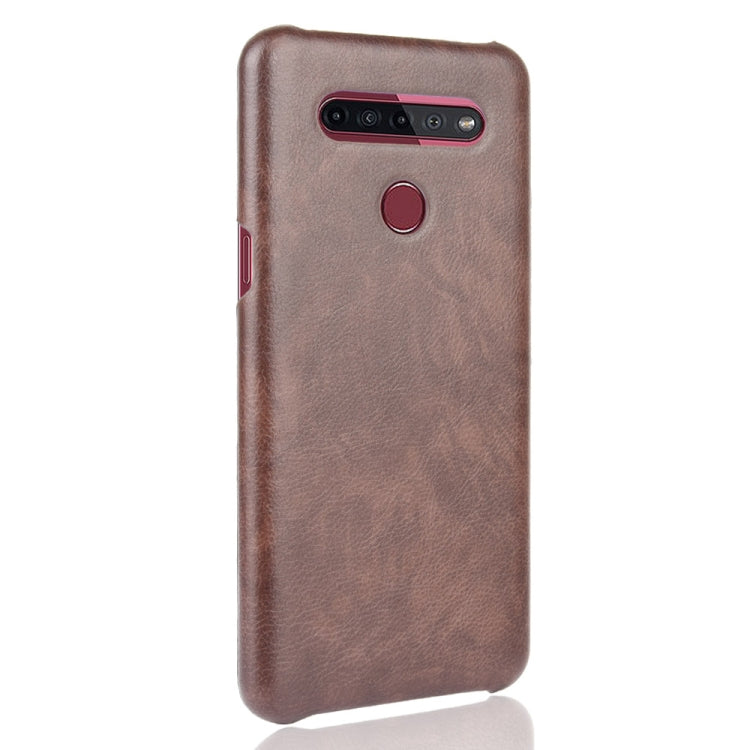 For LG K51S Shockproof Litchi Texture PC + PU Case