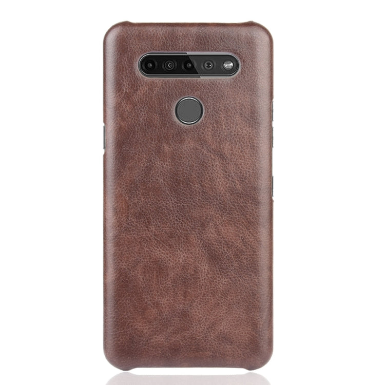 For LG K41S Shockproof Litchi Texture PC + PU Case