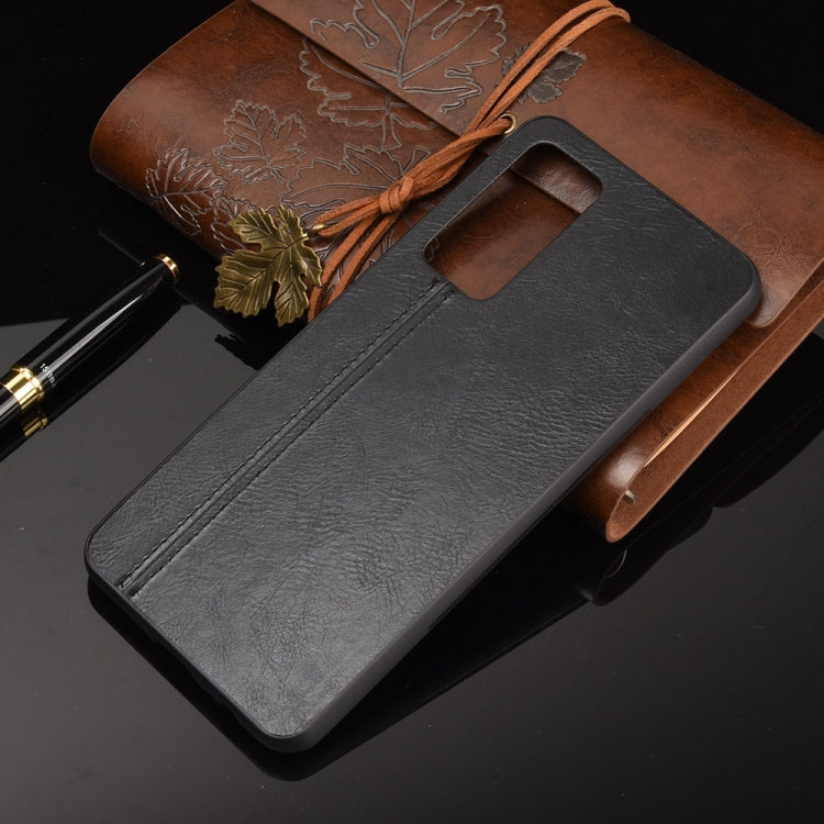 For Huawei Honor Play4 Shockproof Sewing Cow Pattern Skin PC + PU + TPU Case