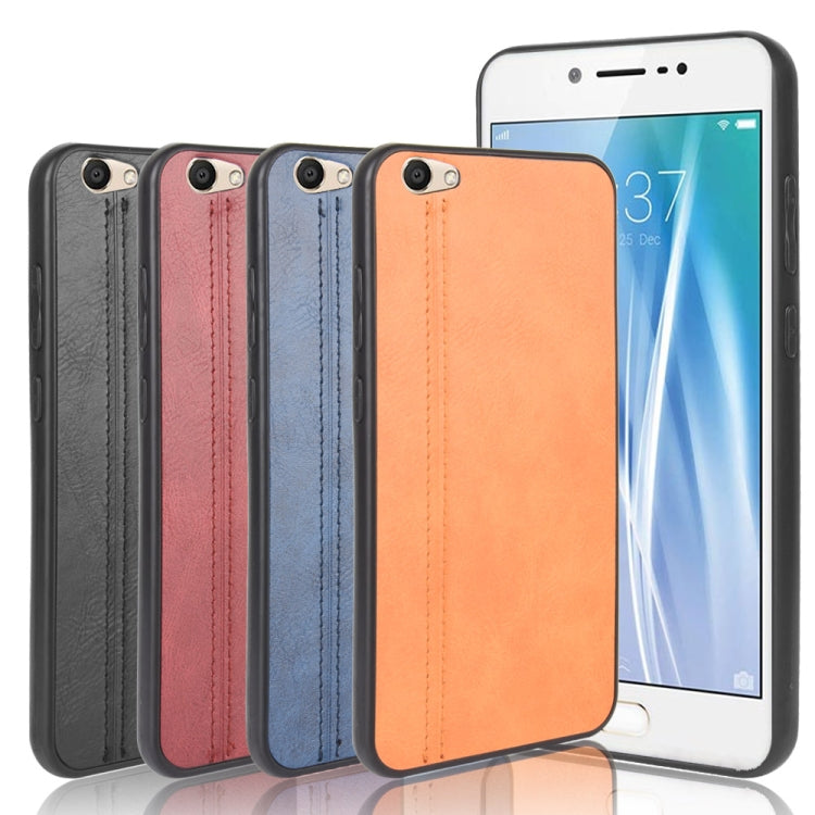 For Vivo V5/Y67 Shockproof Sewing Cow Pattern Skin PC + PU + TPU Case