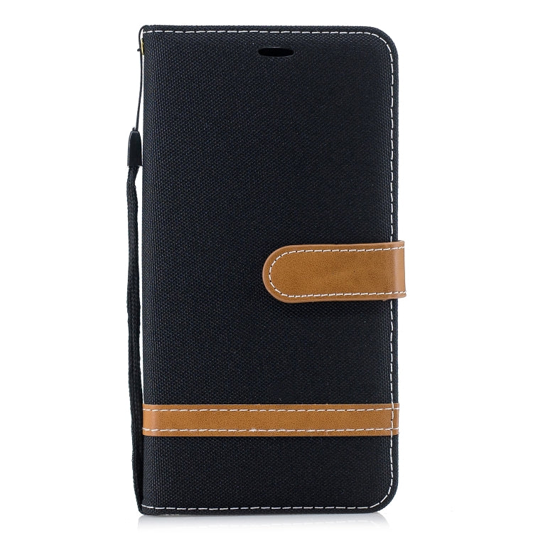 Color Matching Denim Texture Leather Case for Xiaomi Pocophone F1, with Holder & Card Slots & Wallet & Lanyard