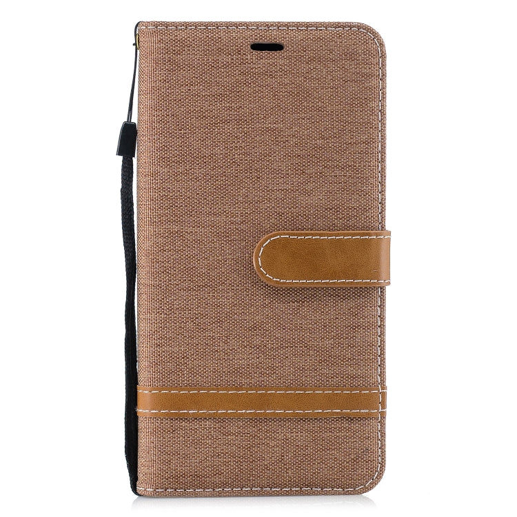 Color Matching Denim Texture Leather Case for Xiaomi Pocophone F1, with Holder & Card Slots & Wallet & Lanyard