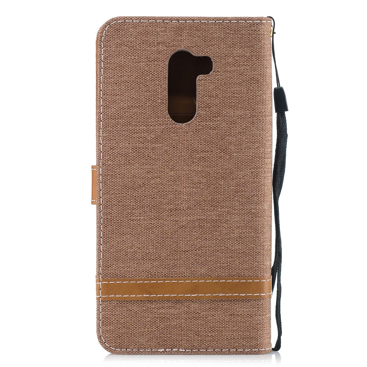 Color Matching Denim Texture Leather Case for Xiaomi Pocophone F1, with Holder & Card Slots & Wallet & Lanyard
