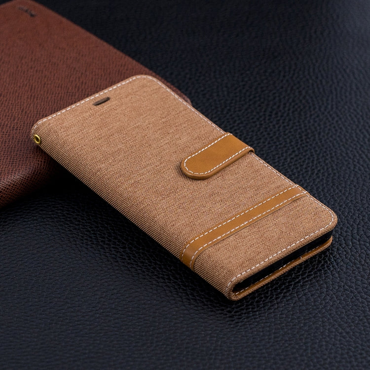 Color Matching Denim Texture Leather Case for Xiaomi Pocophone F1, with Holder & Card Slots & Wallet & Lanyard