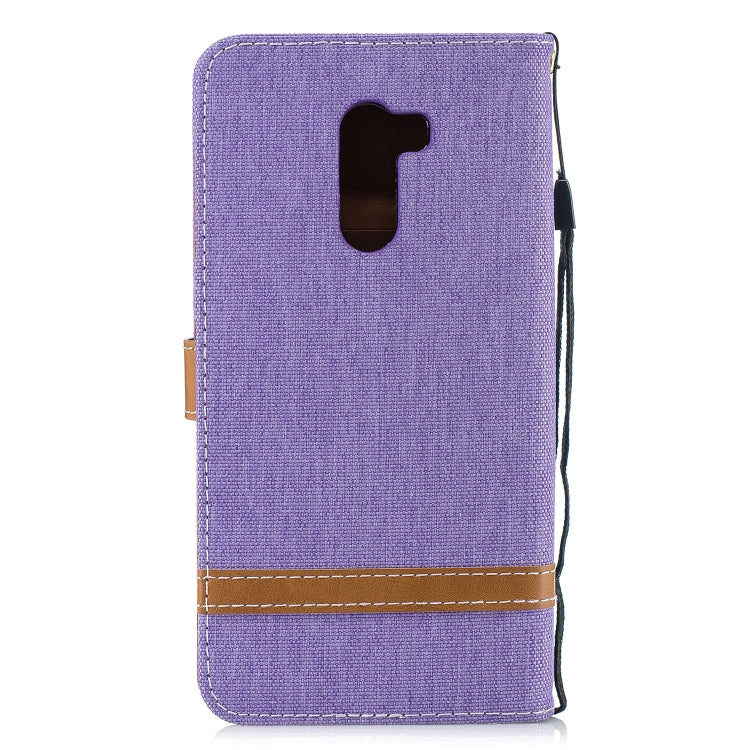 Color Matching Denim Texture Leather Case for Xiaomi Pocophone F1, with Holder & Card Slots & Wallet & Lanyard