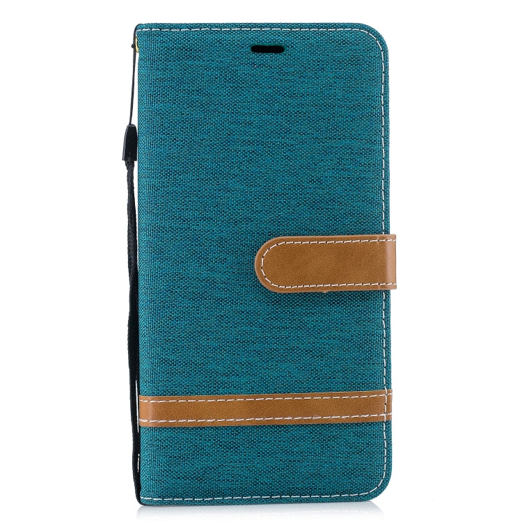 Color Matching Denim Texture Leather Case for Xiaomi Pocophone F1, with Holder & Card Slots & Wallet & Lanyard