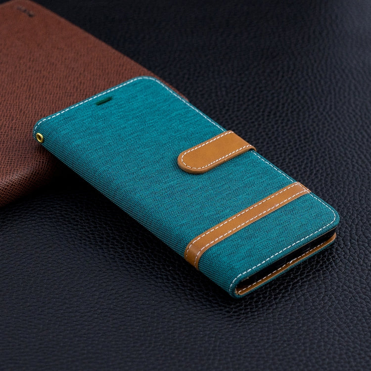 Color Matching Denim Texture Leather Case for Xiaomi Pocophone F1, with Holder & Card Slots & Wallet & Lanyard