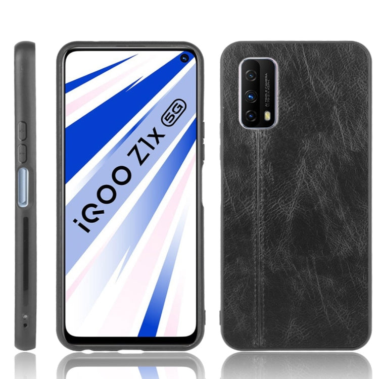 For Vivo Z1x Shockproof Sewing Cow Pattern Skin PC + PU + TPU Case