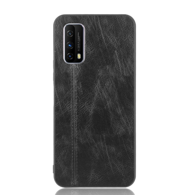 For Vivo Z1x Shockproof Sewing Cow Pattern Skin PC + PU + TPU Case