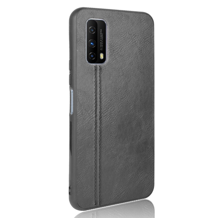 For Vivo Z1x Shockproof Sewing Cow Pattern Skin PC + PU + TPU Case