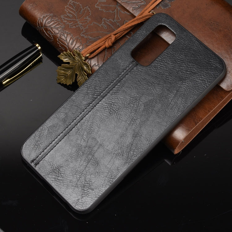 For Vivo Z1x Shockproof Sewing Cow Pattern Skin PC + PU + TPU Case