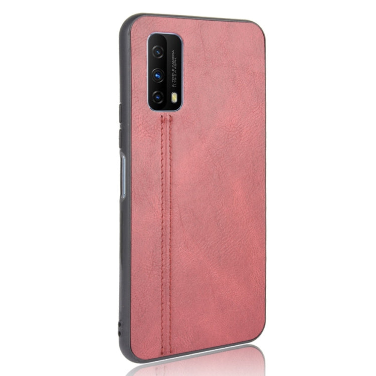 For Vivo Z1x Shockproof Sewing Cow Pattern Skin PC + PU + TPU Case