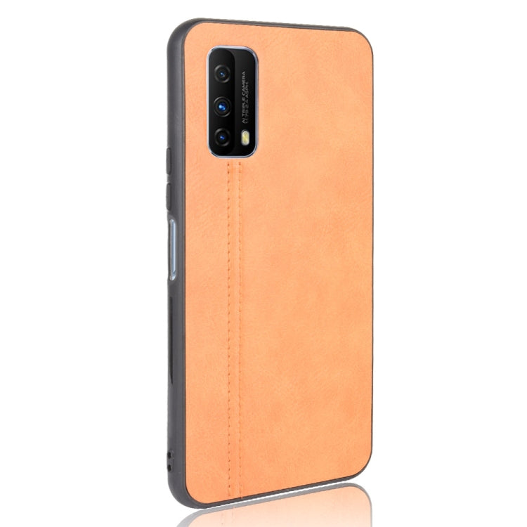 For Vivo Z1x Shockproof Sewing Cow Pattern Skin PC + PU + TPU Case