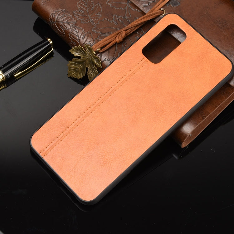 For Vivo Z1x Shockproof Sewing Cow Pattern Skin PC + PU + TPU Case