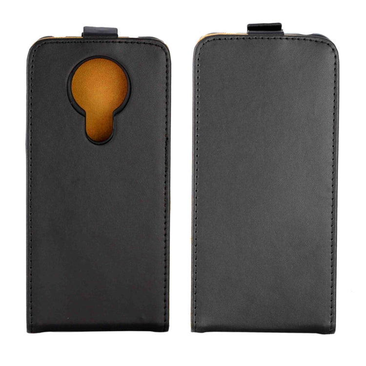 For Nokia 5.3 Business Style Vertical Flip TPU Leather Case with Card Slot(Black)