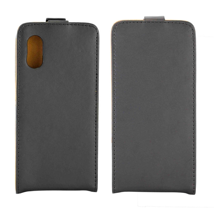 For Samsung Galaxy Xcover Pro Business Style Vertical Flip TPU Leather Case with Card Slot(Black)