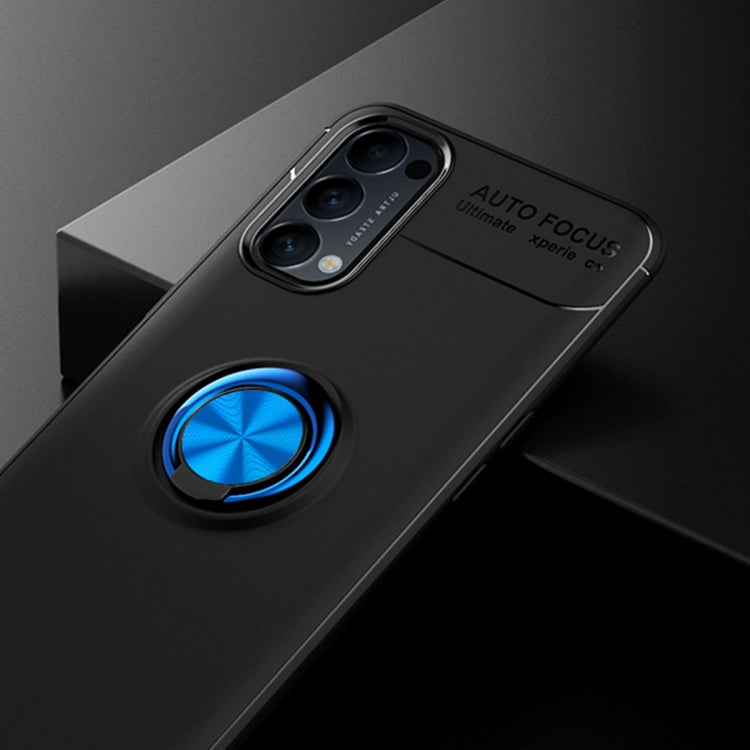 For OPPO Reno4 4G Metal Ring Holder 360 Degree Rotating TPU Case