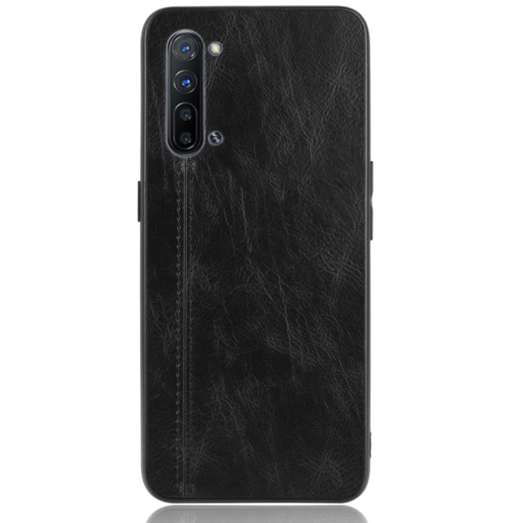 For OPPO K7 5G Shockproof Sewing Cow Pattern Skin PC + PU + TPU Case