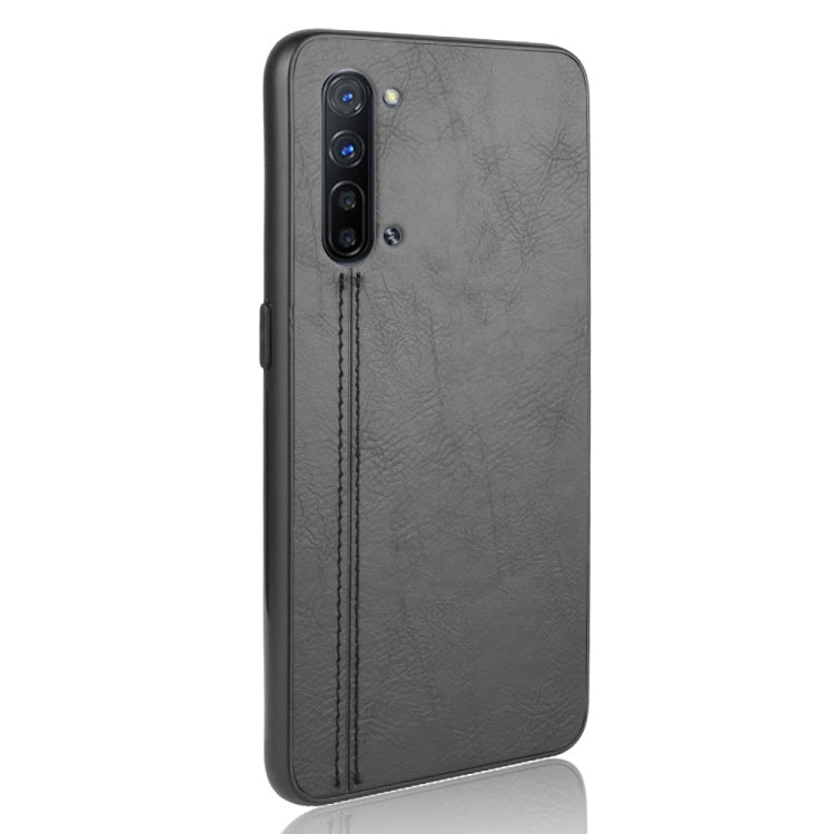 For OPPO K7 5G Shockproof Sewing Cow Pattern Skin PC + PU + TPU Case