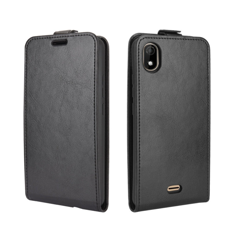 For WIKO Y61 R64 Texture Single Vertical Flip Leather Protective Case with Card Slots & Photo Frame