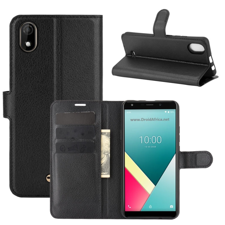 For WIKO Y61 Litchi Texture Horizontal Flip Protective Case with Holder & Card Slots & Wallet