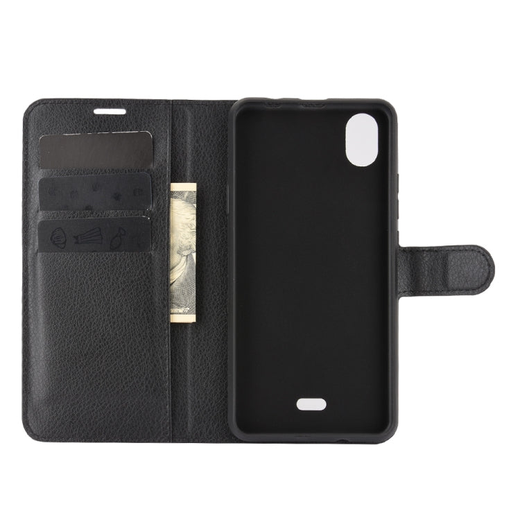 For WIKO Y61 Litchi Texture Horizontal Flip Protective Case with Holder & Card Slots & Wallet