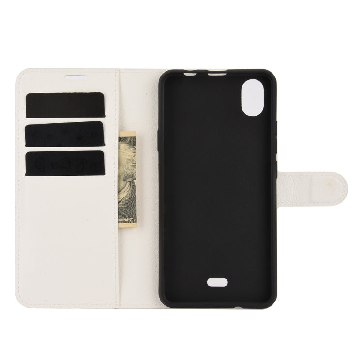For WIKO Y61 Litchi Texture Horizontal Flip Protective Case with Holder & Card Slots & Wallet