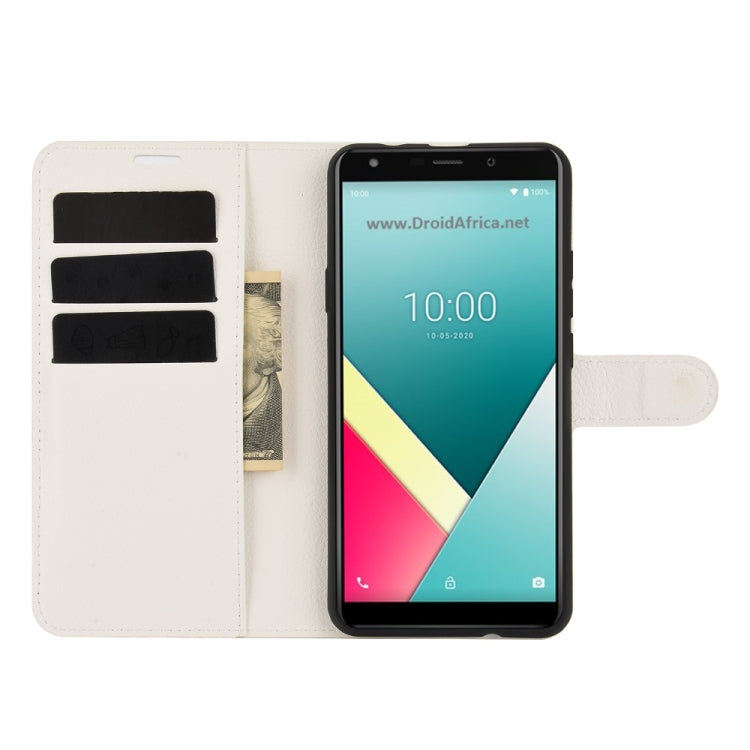 For WIKO Y61 Litchi Texture Horizontal Flip Protective Case with Holder & Card Slots & Wallet