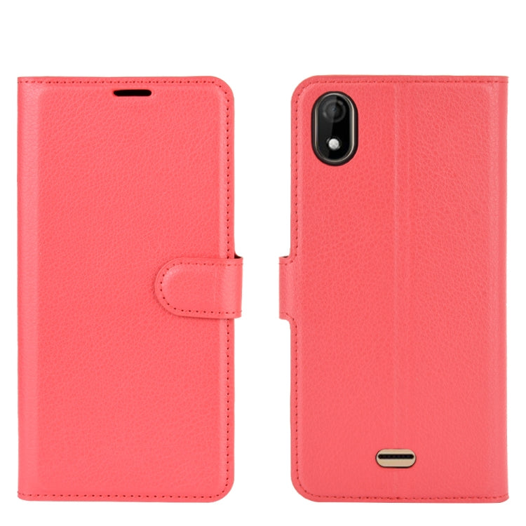 For WIKO Y61 Litchi Texture Horizontal Flip Protective Case with Holder & Card Slots & Wallet