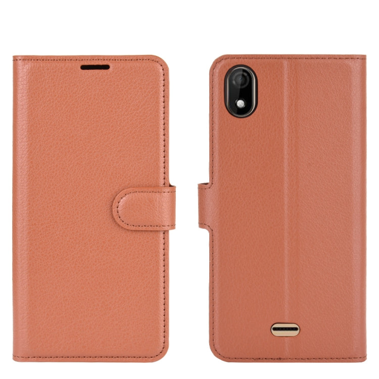 For WIKO Y61 Litchi Texture Horizontal Flip Protective Case with Holder & Card Slots & Wallet