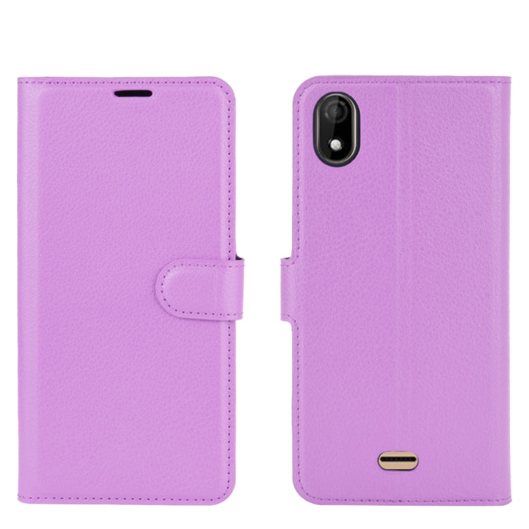For WIKO Y61 Litchi Texture Horizontal Flip Protective Case with Holder & Card Slots & Wallet
